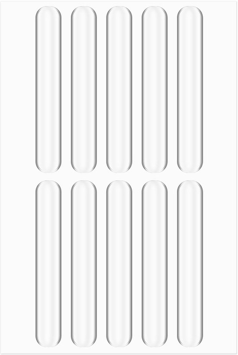 Meubelpads Set van 10 - Anticollisiestrips - Deurstopper - Geluidsdempende Pad - Transparant - Verstevigende Zelfklevende Adhesief - Deurbumpers