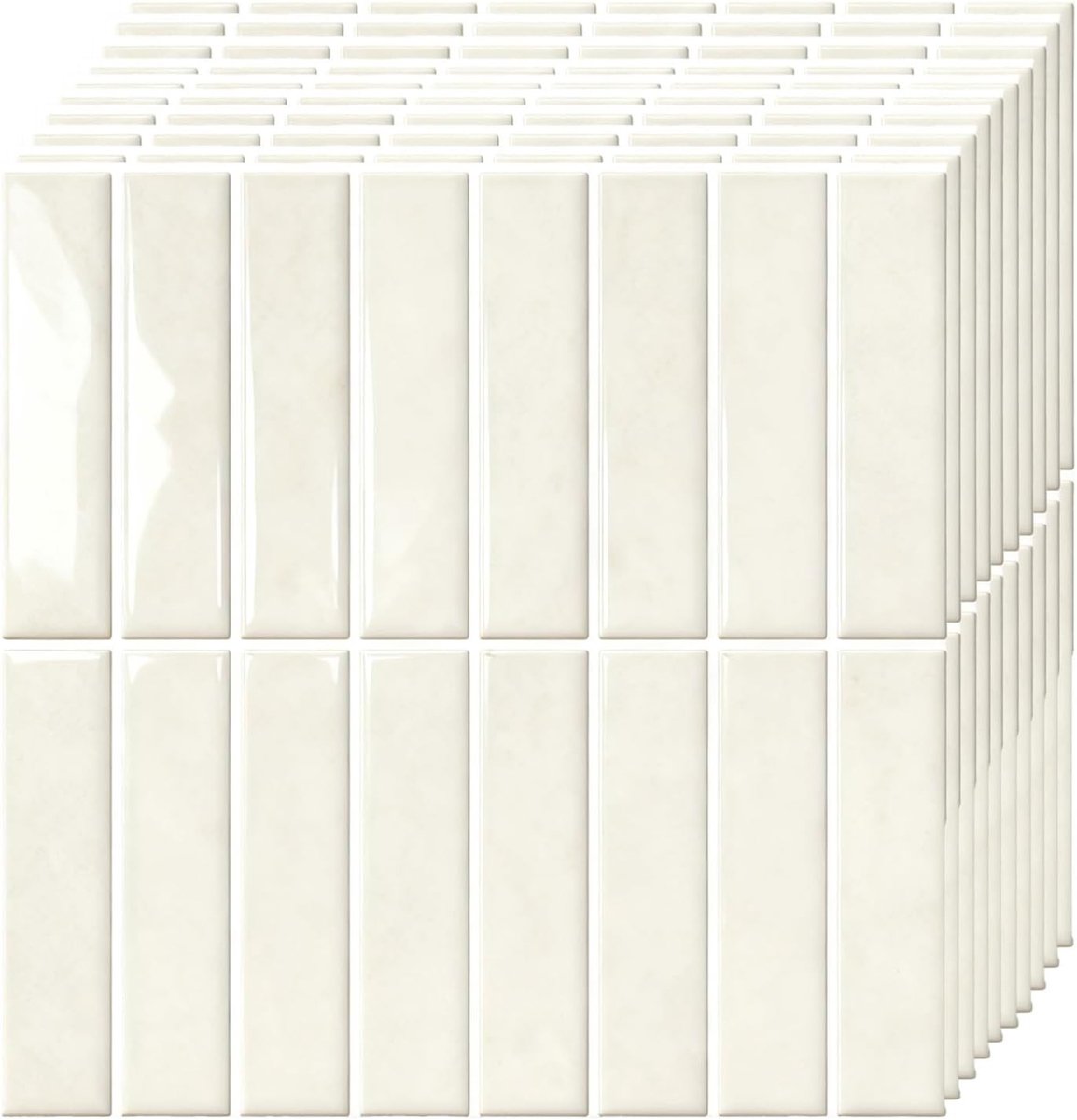 Exquilnova 10 stuks 3D-plaktegels, Keuken, Badkamer, Waterdichte, Zelfklevende Tegels, 30 x 30 cm, Tegelstickers - ShopVlot