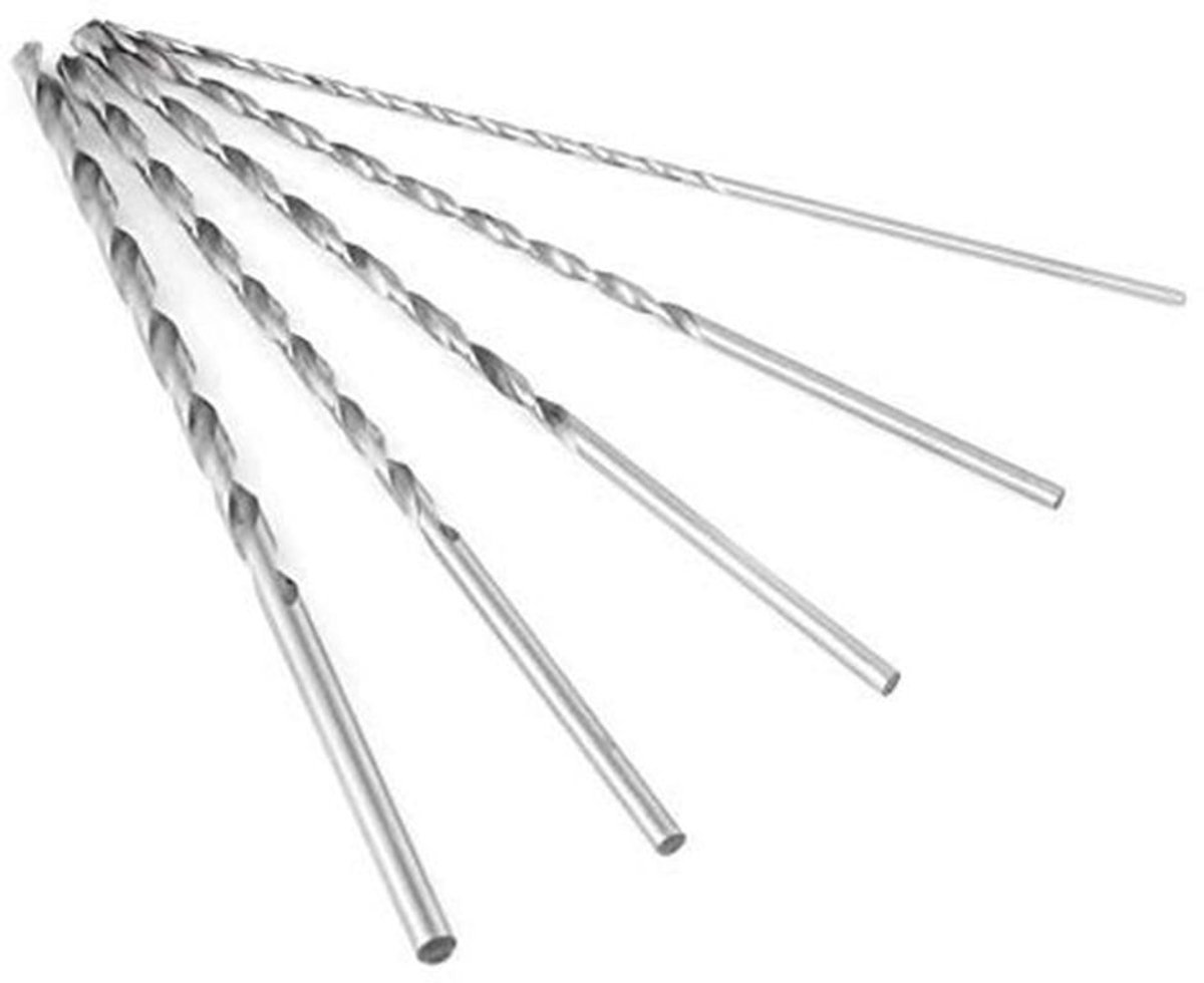 Boorset Snelstaal - Spiraalboor - 5 Stuks - Diameter 2/3/3.5/4/5 mm - Lengte 150/160 mm - Hoge hardheid