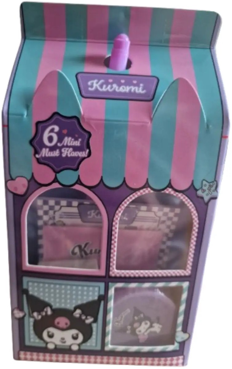 Hello Kitty Kuromi 6 mini must haves - Stationary Set - Gum - Notitieboekjes - Sticky Notes
