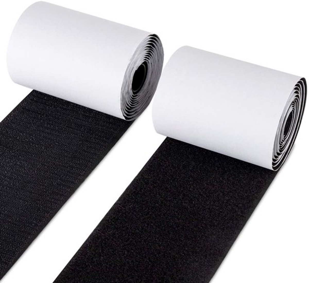 Haak en Lus Tape 10 cm x 150 cm - Zelfklevend - Antislip - Geschikt voor Gladde Oppervlakken - Nylon Pads - Ideaal Alternatief voor Schroeven - Klittenband