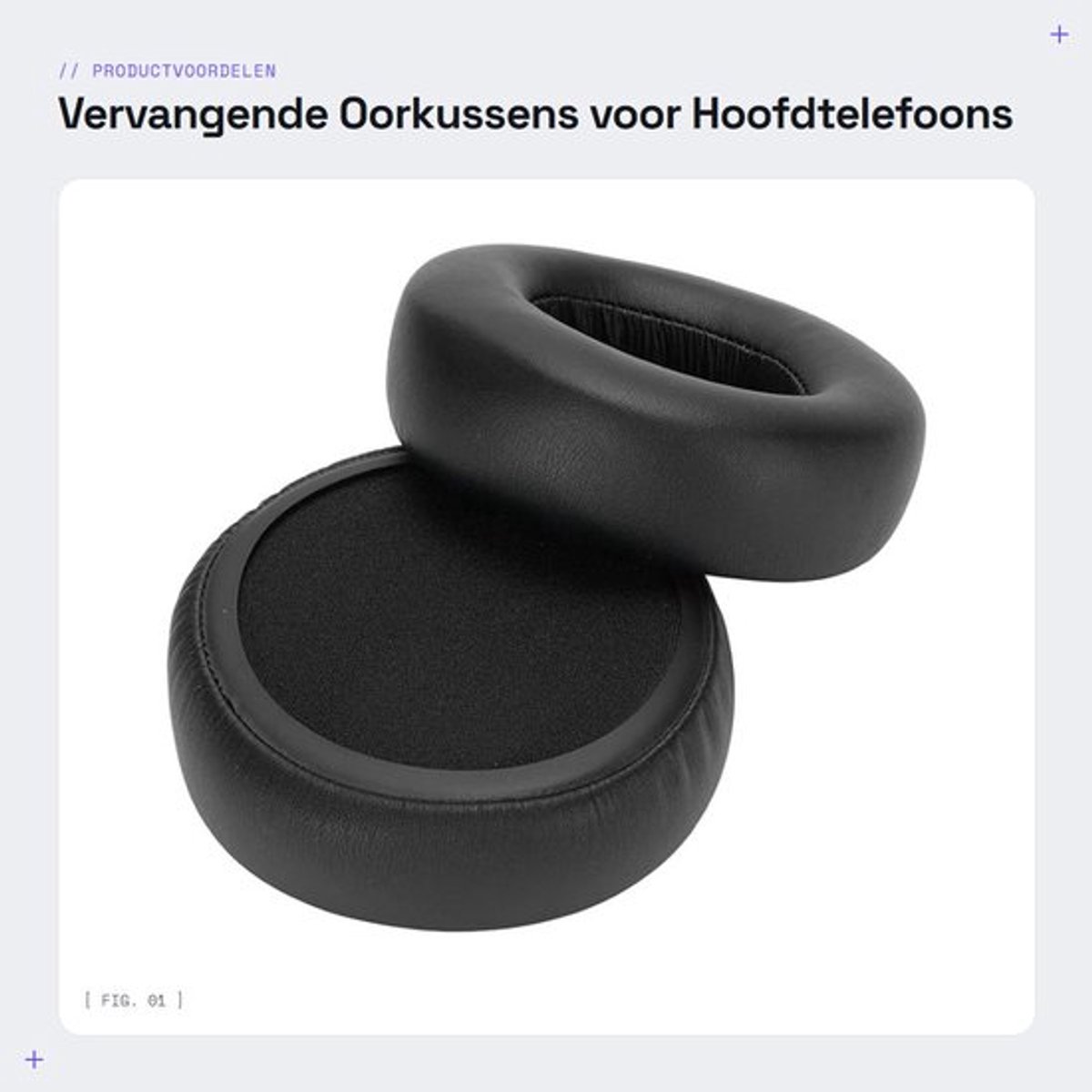 Oorkussens Vervangend voor RB-M700B/RB-M500B/RB-M300B - Eiwitleer - Geheugenschuim - Comfortabel - Geluidsisolatie - Zacht en rekbaar - Earpads