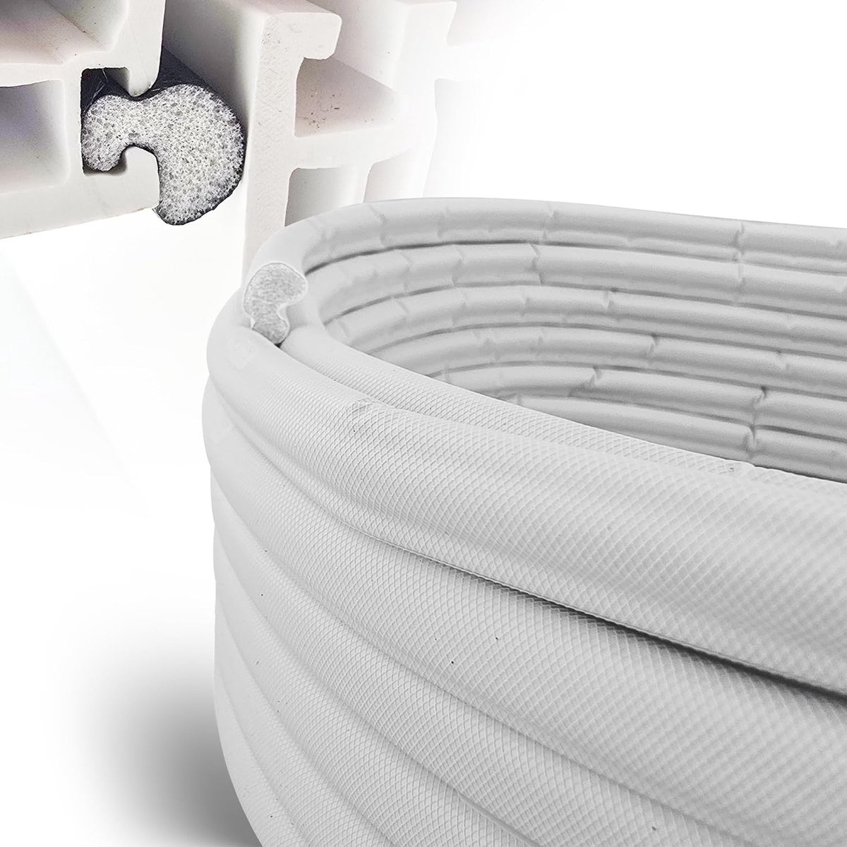 SnelShoppen - 25m Q-Lon Zugluftstopper - Isolatieband voor kunststof ramen - Duurzaam, weerbestendig en geluidsisolatie - Perfecte oplossing voor toch