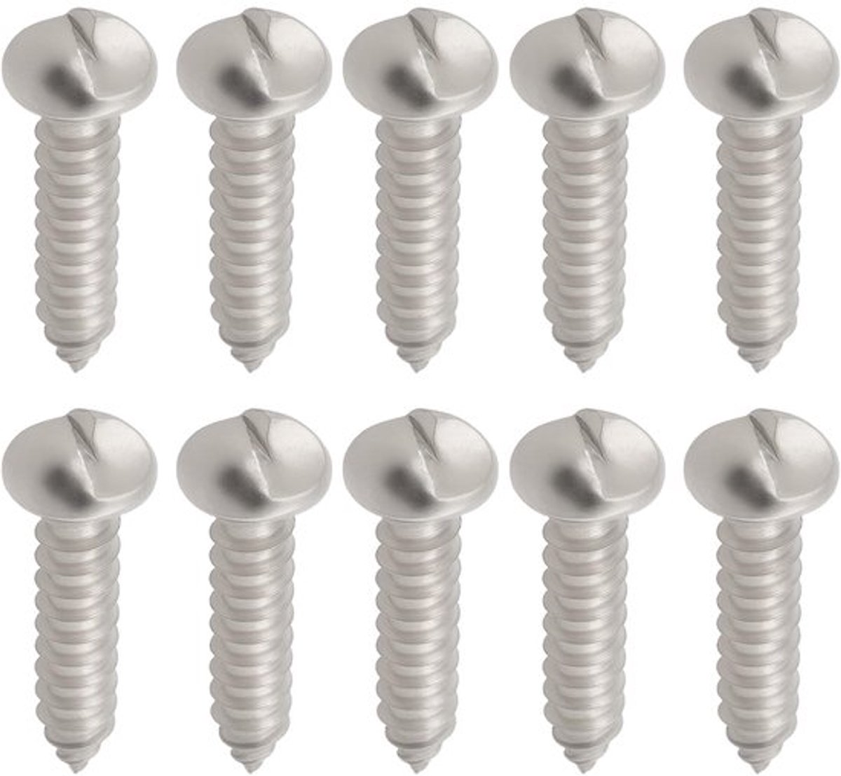 Nummerplaat Schroeven - 40 Stuks - Anti-Diefstal Beveiligingsschroeven - Heavy Duty - 304 Roestvrij Staal - Eenvoudig te Installeren - Veiligheidsschroeven