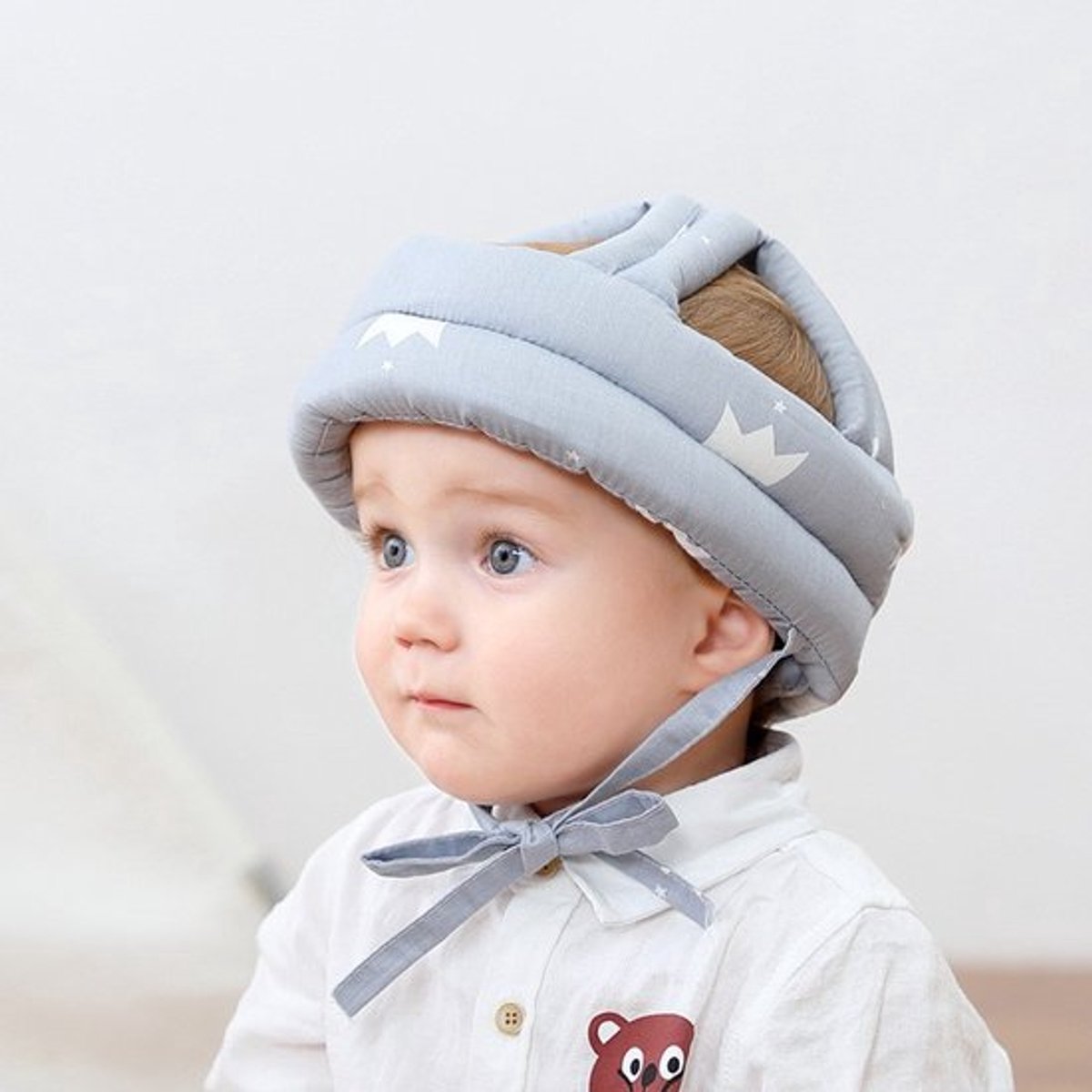 Babyhelmen, beschermende helmen voor baby's en peuters, stootvaste hoofdbeschermingskappen, beschermkappen, katoenen kappen, verstelbare hoofdbescherming