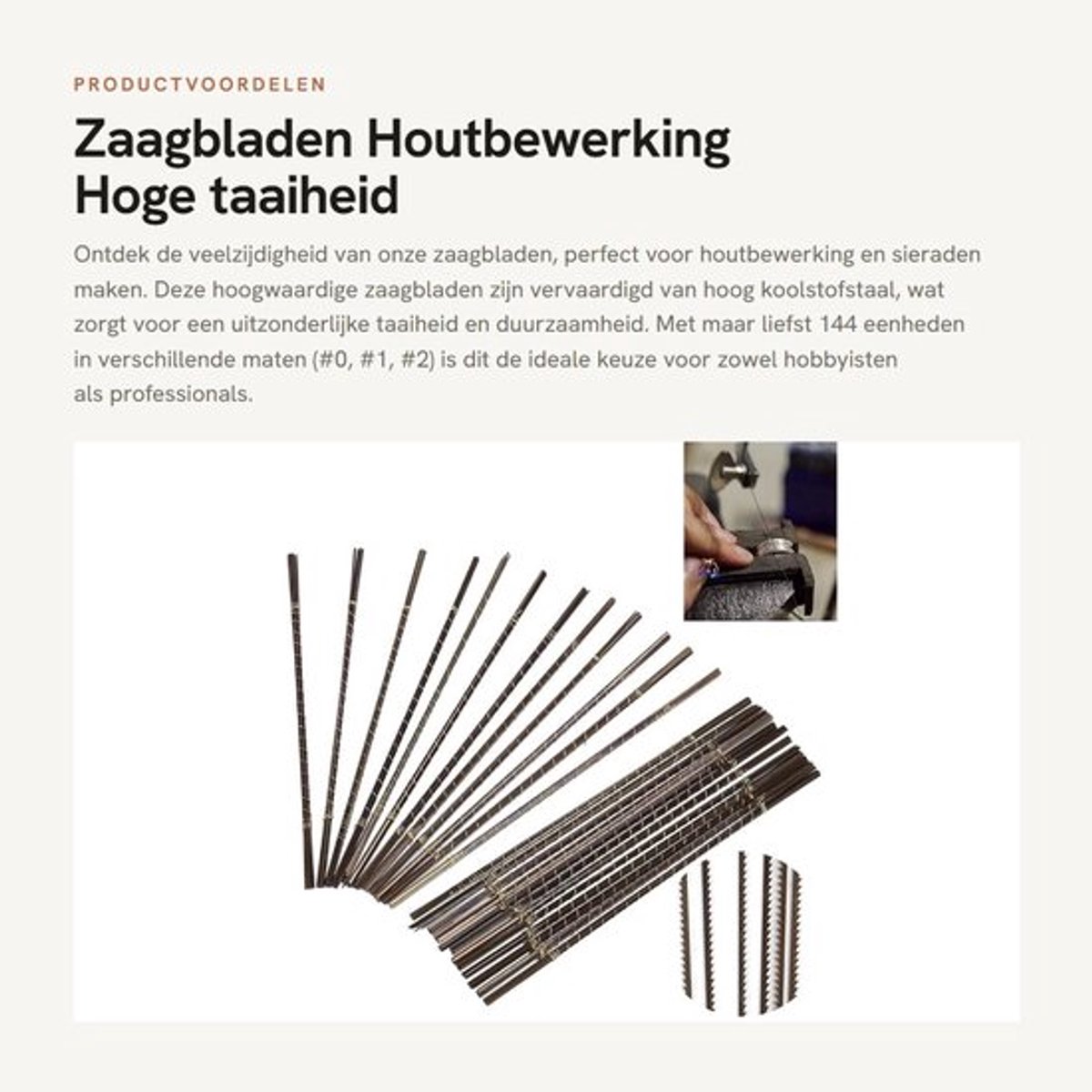 Zaagbladen 144 Stuks - Hoog Koolstofstaal - Voor Houtbewerking/Sieraden - Hoge Taaiheid - Geschikt voor Metalen - Dunne/Dikke Bladen - Zaagmes