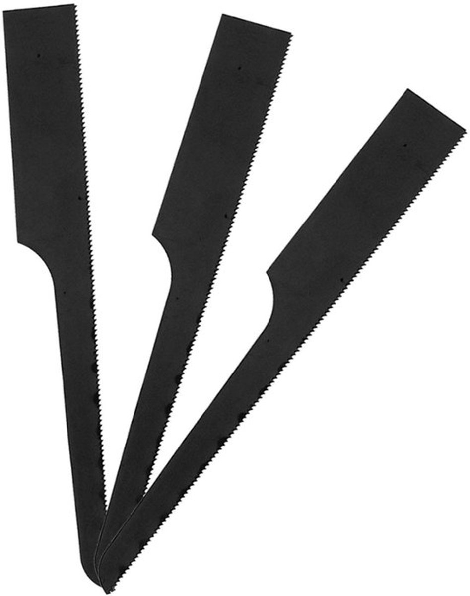 Zaagbladen 10 Stuks - Bi-Metaal - 24T/32T - Voor Luchtzaag - Hoogwaardige Carbon Staal - Geschikt voor Diverse Materialen - Zaagbladen Set