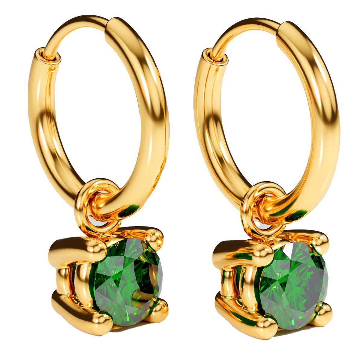 Elysian - Dames Oorbellen Goudkleurig - Oorringen - 18K Goud verguld Roestvrij Staal - Hypoallergeen