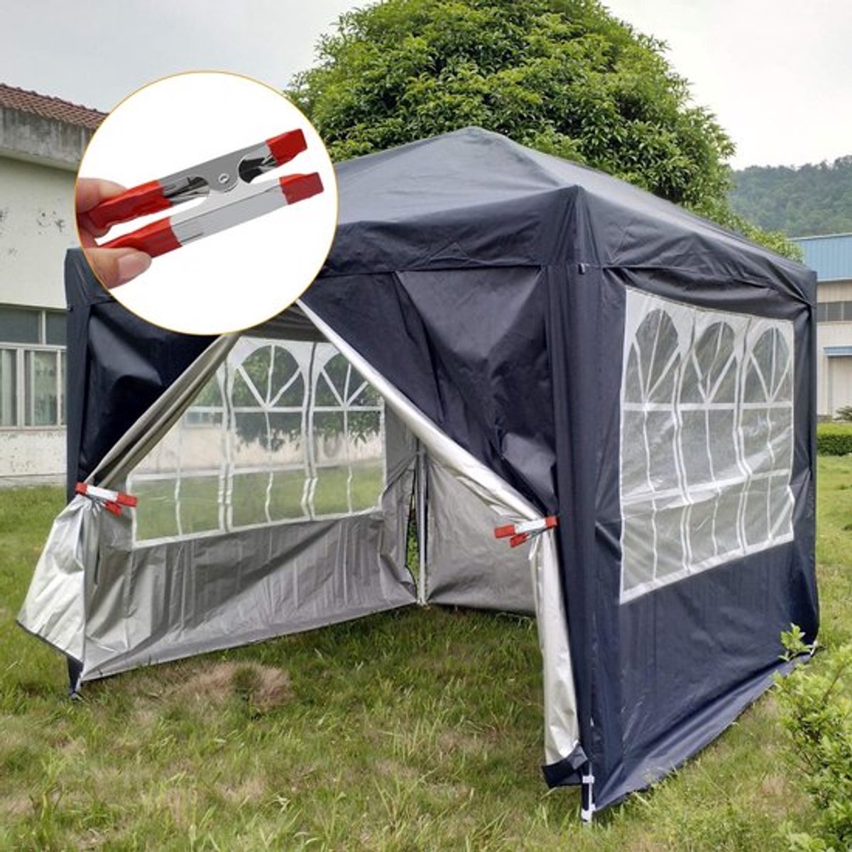 Veerklemmen 12 Stuks - Kleine Metalen Clips - Antislip Rubberen Coating - Lichtgewicht - Zware Belasting - Geschikt voor Handwerk - Klemmen