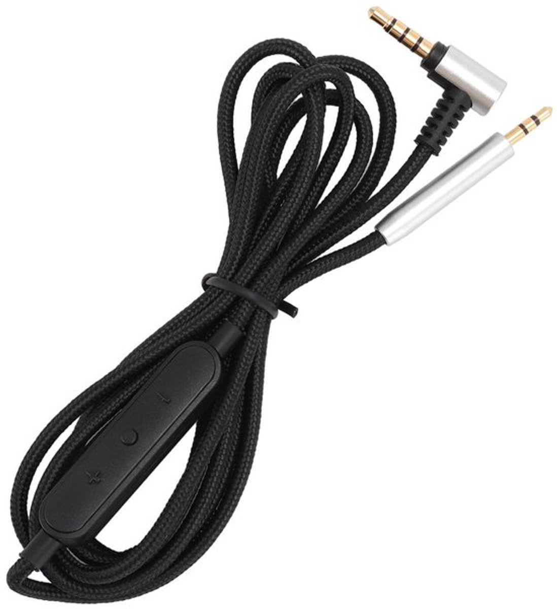 Geluidskabel - 2,5 Mm Naar 3,5 Mm - Ingebouwde Microfoon - 1,5 M - Hoofdtelefoonadapter - Hoge Snelheid - Geschikt voor QC35 - Nylon Gevl...