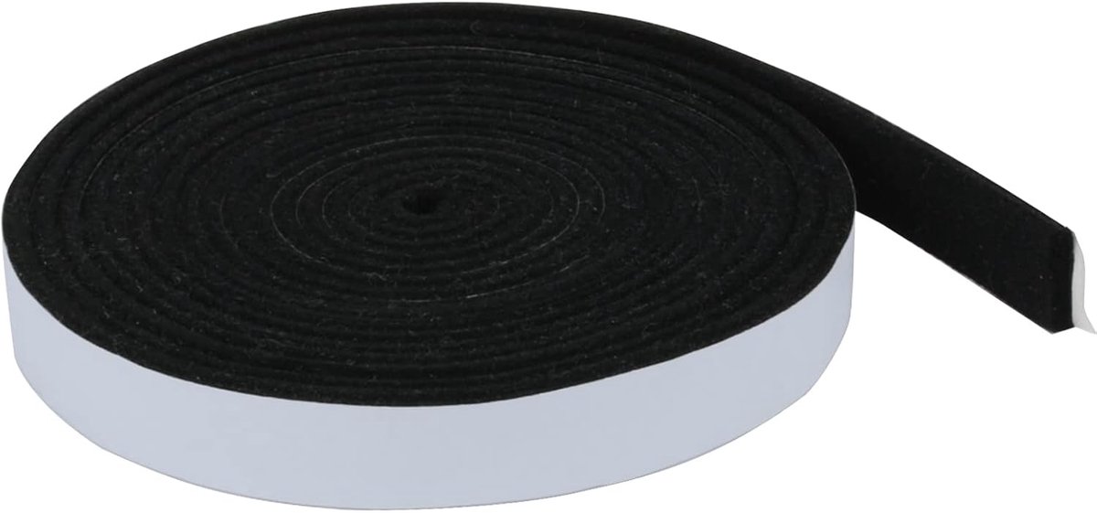 SnelShoppen - Smoker Sealing Seals, Zelfklevende Hoge Temperatuur Grill Sealing Tape, Vilt, Brandwerende Dichtingsband voor BBQ en Rookkast, 2.5cm x 0