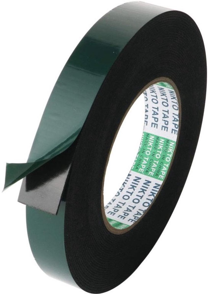 Montagetape - Dubbelzijdige Lijmtape - Zwart PE Schuim - Waterdicht - Temperatuur- en Vlambestendig - 20 mm x 10 m - Tape
