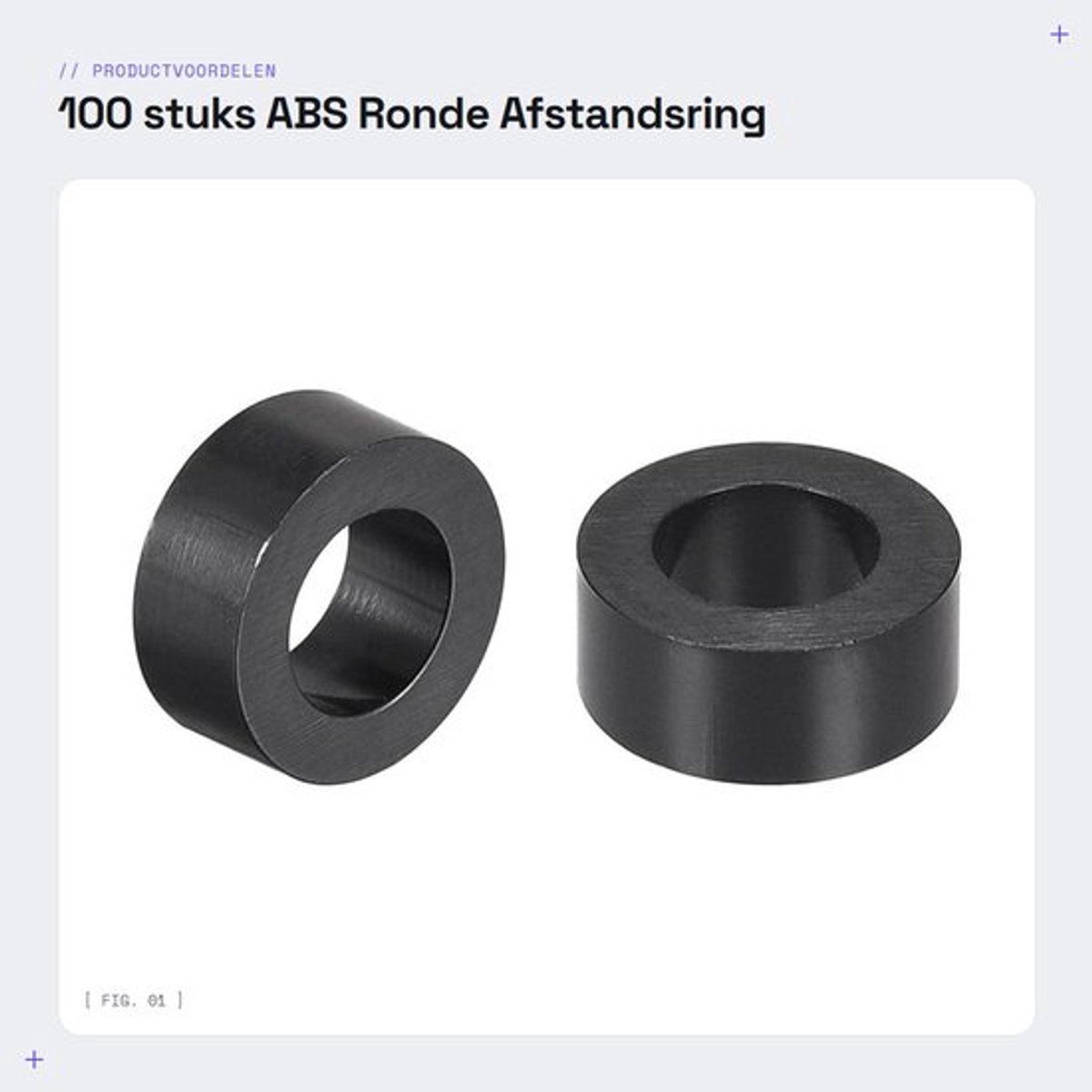 100 stuks ABS Ronde Afstandsring 4,2 mm voor Elektrische Projecten