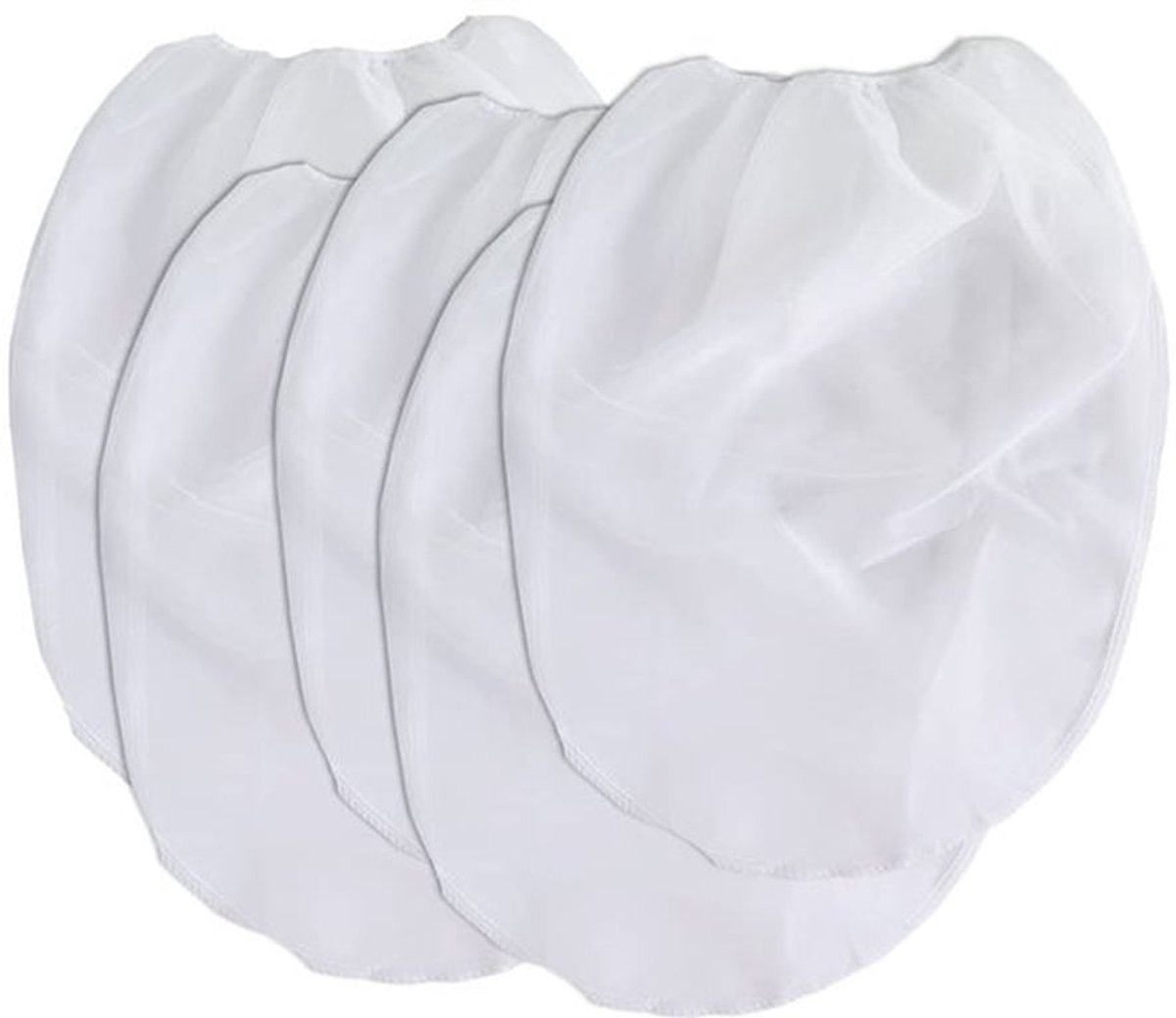 Filtertas 45 x 54 cm - 5 x Zeefzak - Dubbel Versterkte Randen - Sneldrogend Materiaal - Geurvrij - Voor Vloeistoffen Filtreren