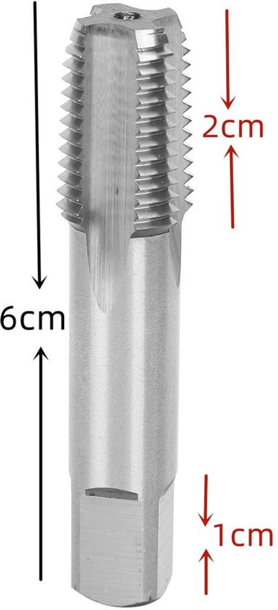 HSS Draad Tap - 1/4 Inch - Hoge Snelheid - Voor Staal en IJzer - 18 Tanden - Voor Precisiewerk - Ideaal voor Metalen