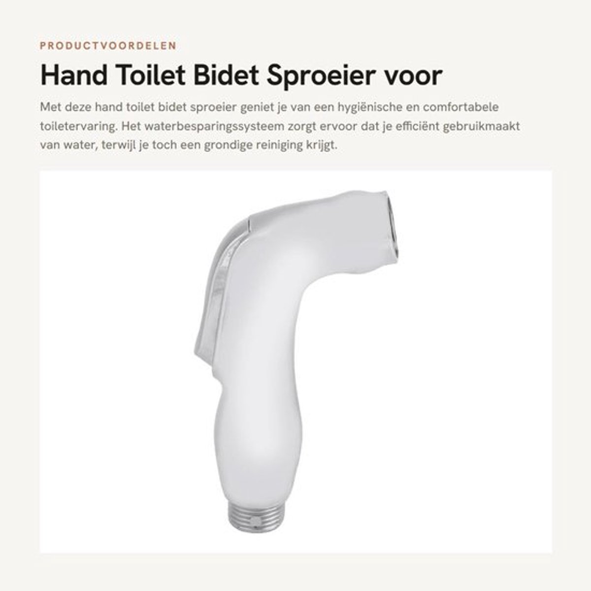 Hand Toilet Bidet Sproeier voor Badkamer