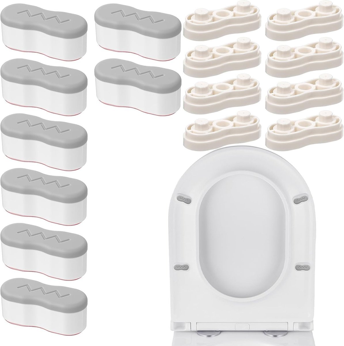 Comfortabele wc-bril met demping voor extra gebruiksgemak en geluidsreductie