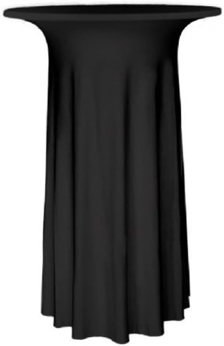Statafelhoes Luxor - Hoes statafel - Evenementen aankleden - Elastische pasvorm - 70-72 cm - Zwart