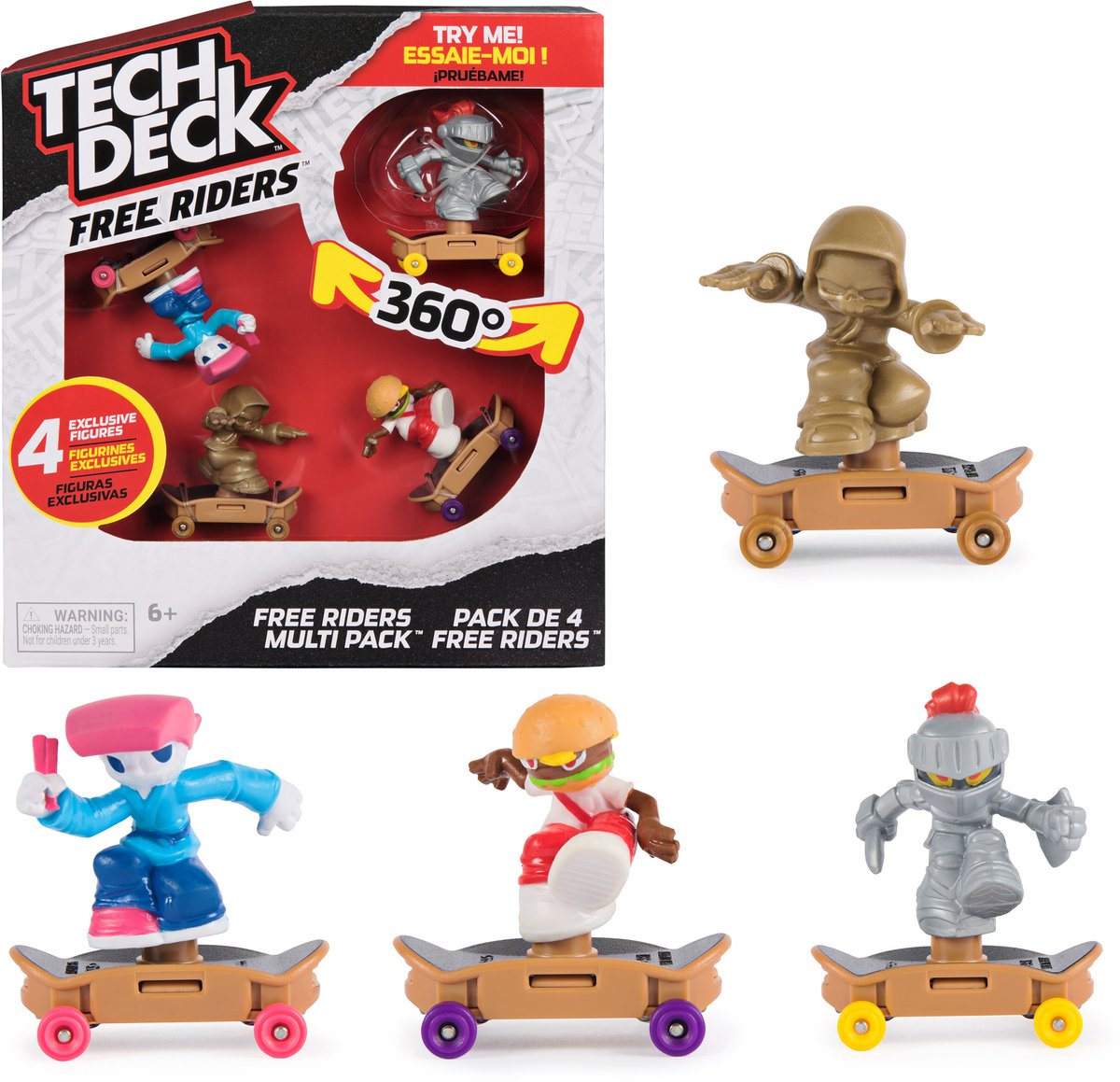 Tech Deck Free Riders 4pack