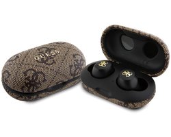 Guess True Wireless 4G Metal Bluetooth In-Ear Oordopjes - Bruin