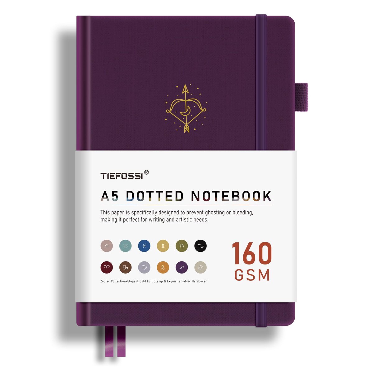 SnelShoppen - Bullet Dotted Journal A5, 160GSM Bleed Proof Papier, Constellaties Dot Notebook, Sagittarius Journal voor Vrouwen, 256 Genummerde Stippa