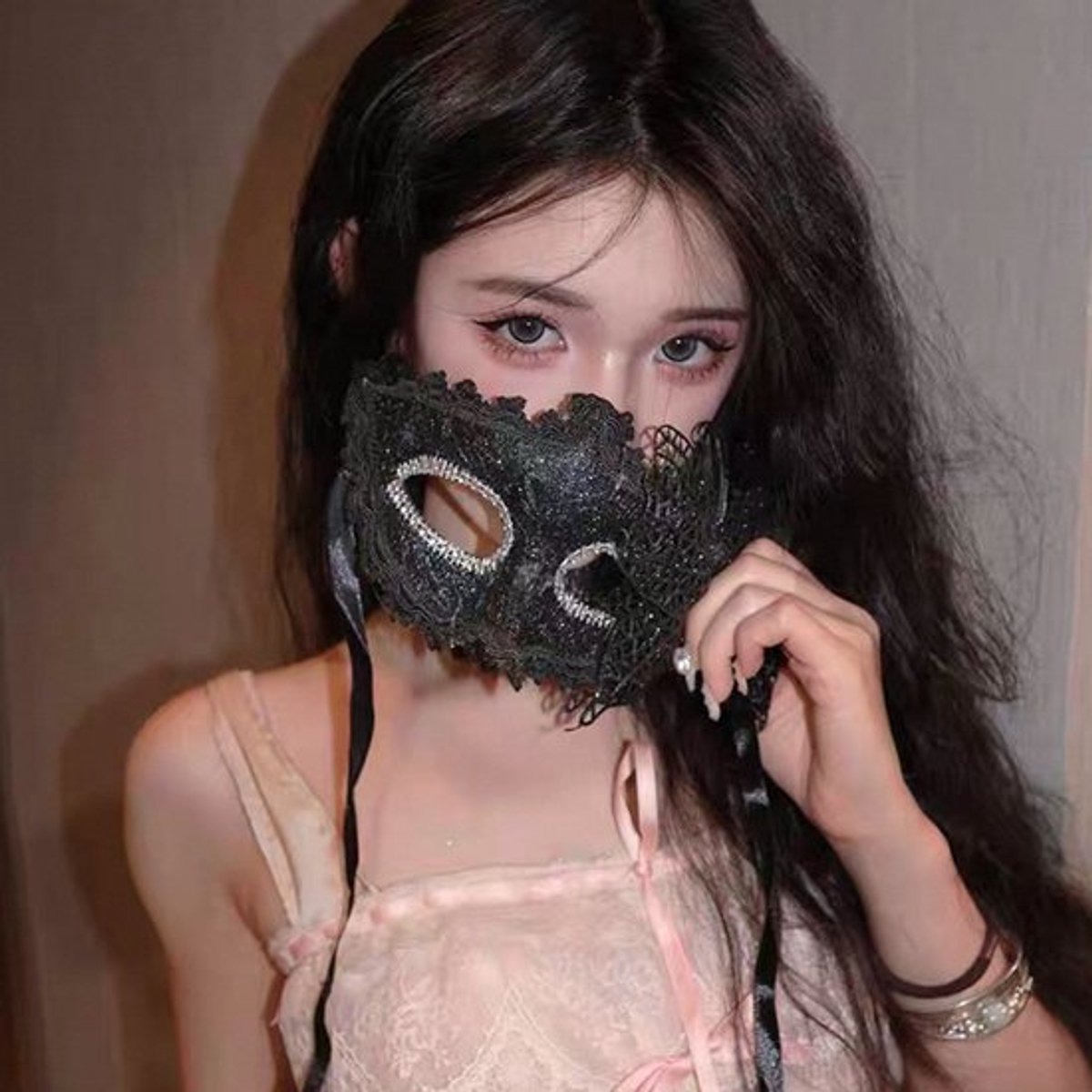Feestmaskerade masker vrouwelijke taart halve gezicht met witte veren halve gezicht oogmasker rekwisieten, stijl 3