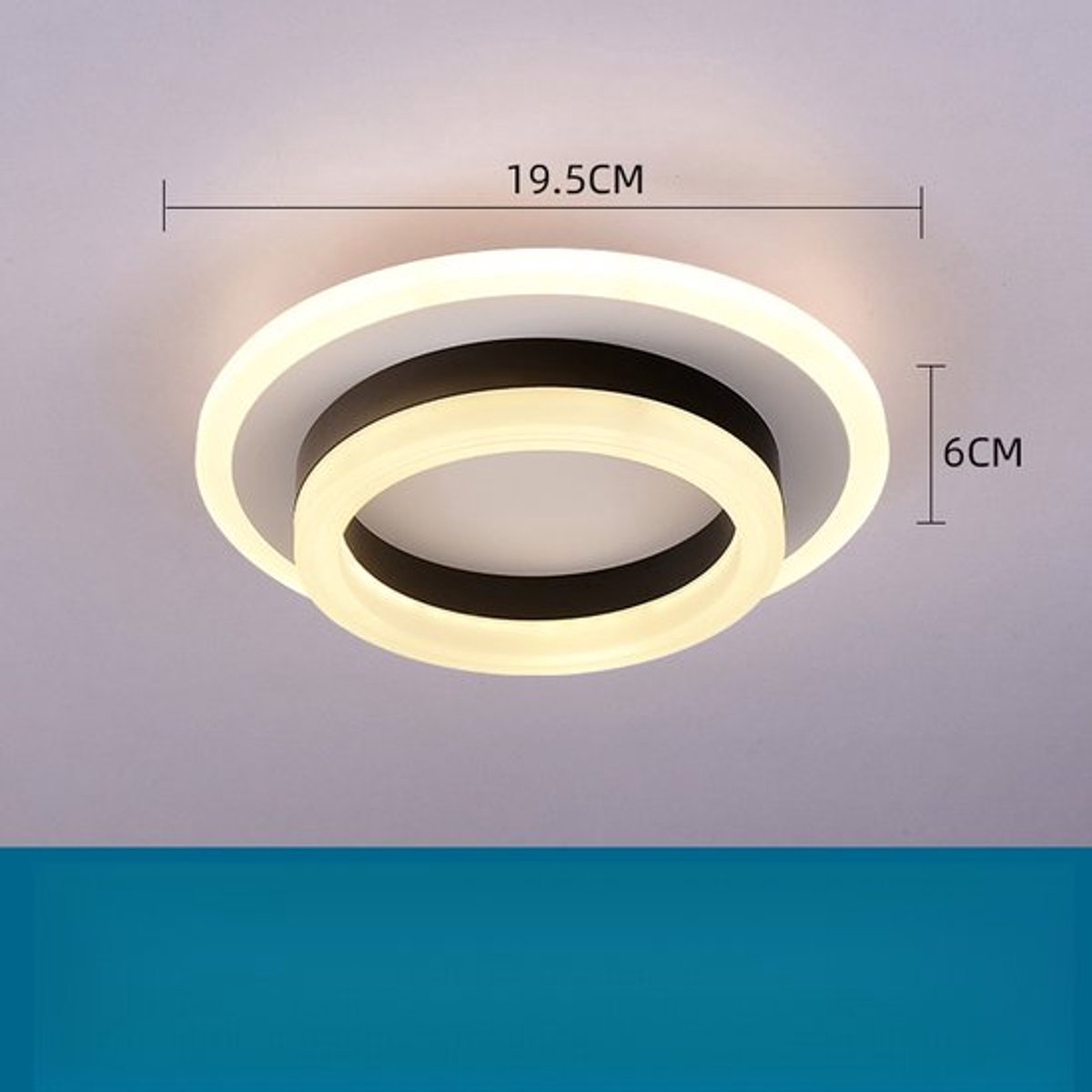 Ganglamp, corridorlamp, eenvoudige balkonlamp, LED-plafondlamp, LED-armaturen, kleine gang