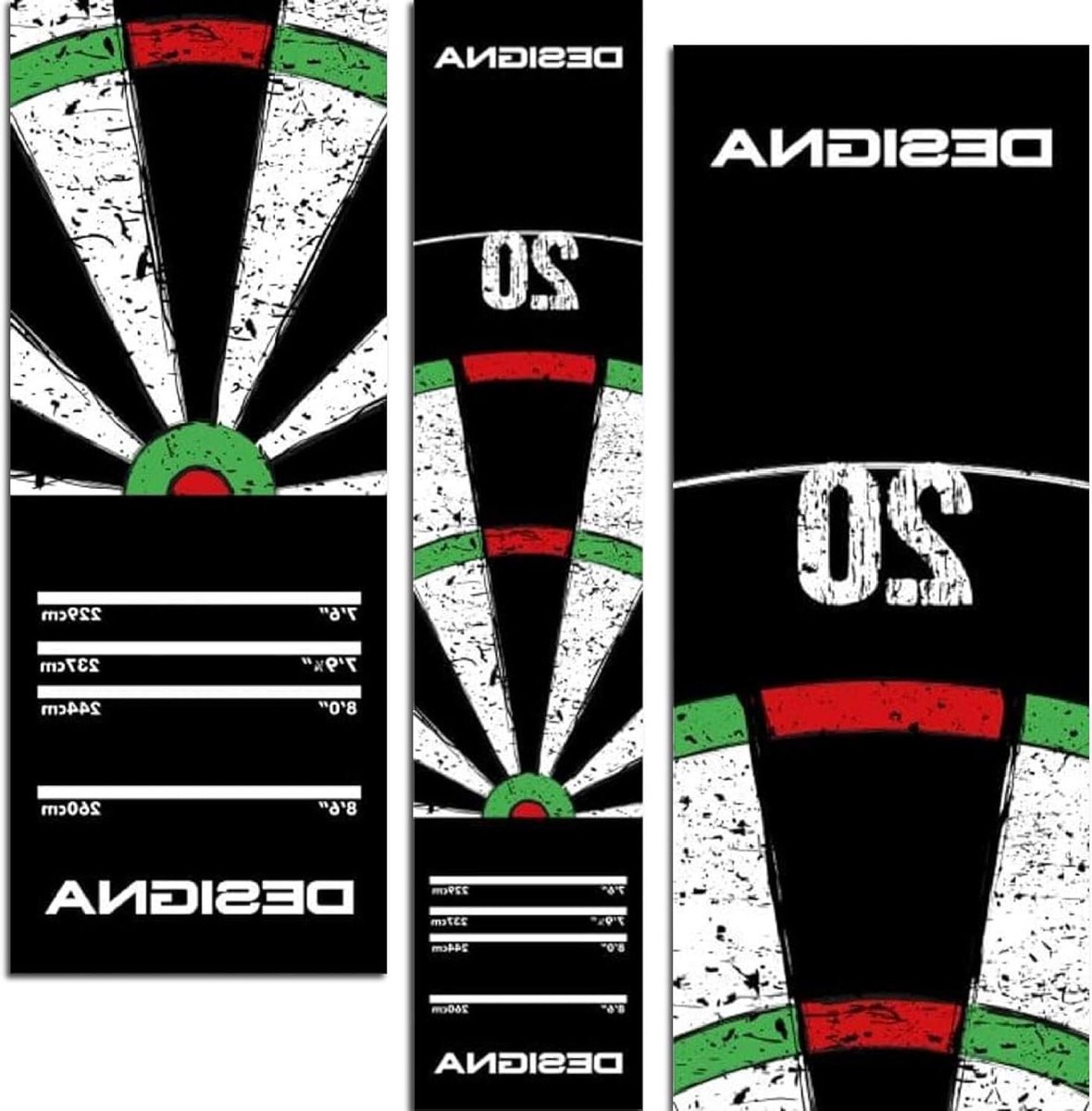 Dartmat - Vloerkleed - Darten Beschermen - Antislip Tapijt - 290 cm x 60 cm - Dubbele Top