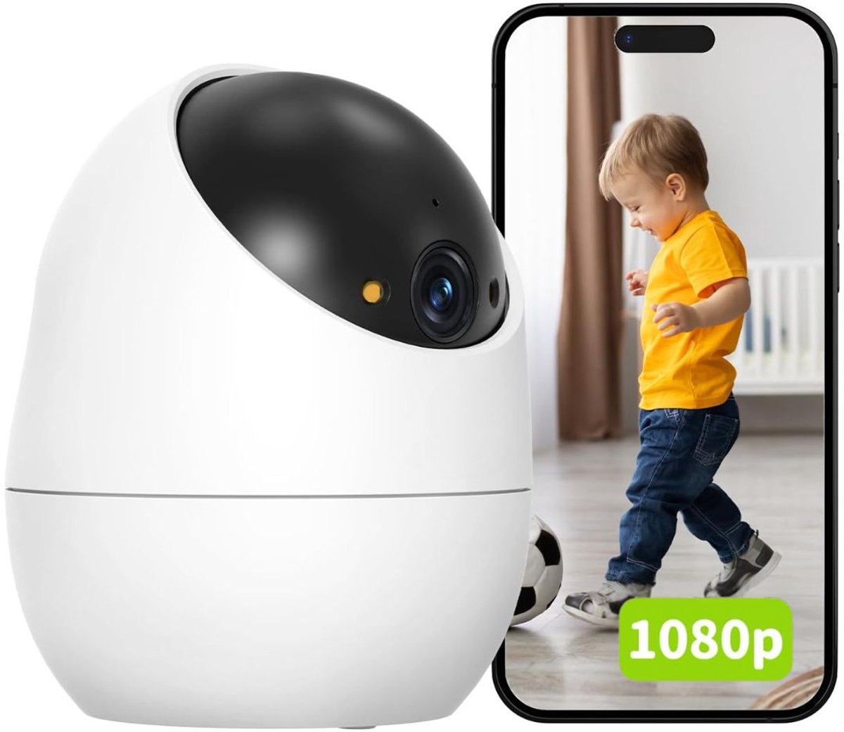 ApexArte® Binnen Camera - Beveiligingscamera Mini - Huisbewaking Thuis - Bewegingsdetectie Geluid