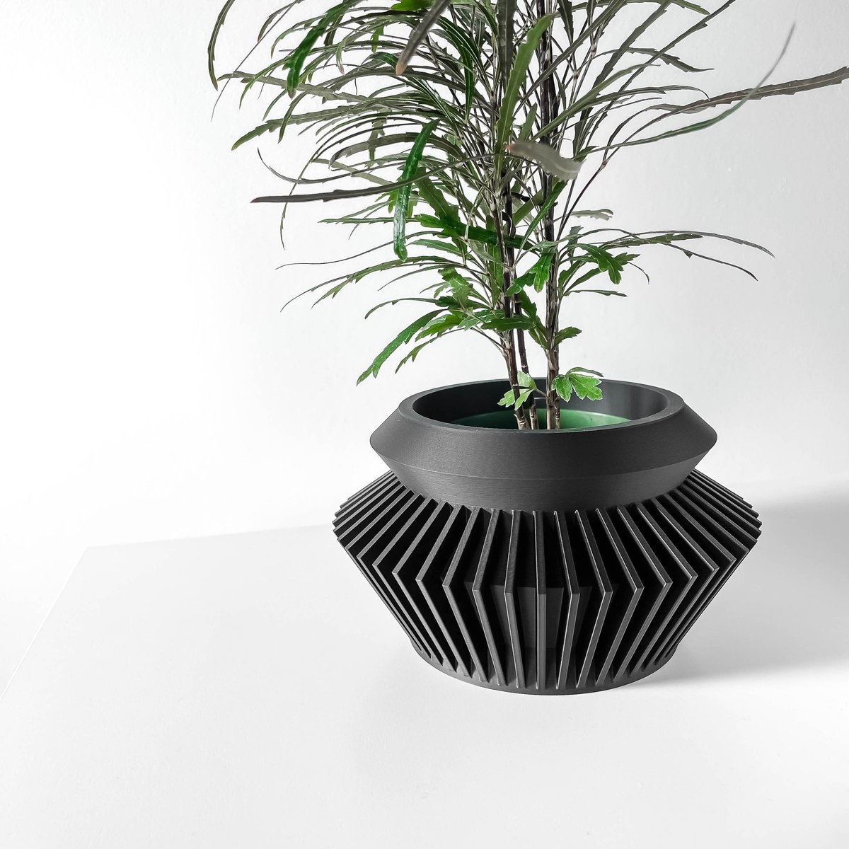 Skushy Quano Bloempot - Moderne Designpot voor Kamerplanten - Sculpturale Plantenpot voor Woonkamer en Kantoor - Premium Woondecoratie