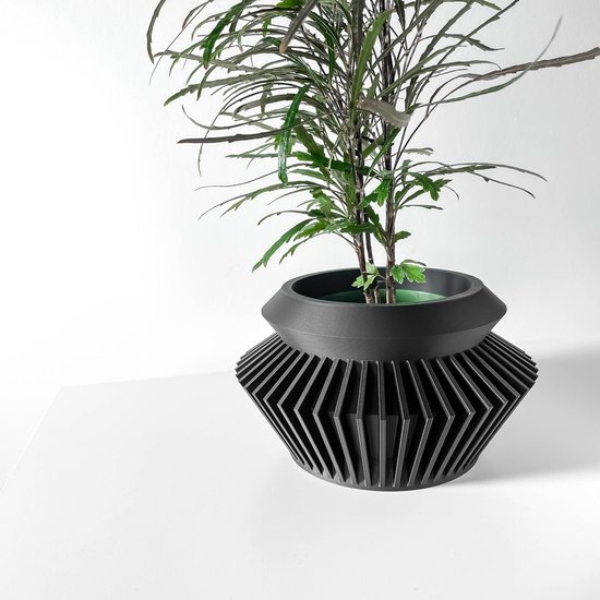 Skushy Quano Bloempot - Moderne Designpot voor Kamerplanten - Sculpturale Plantenpot voor Woonkamer en Kantoor - Premium Woondecoratie
