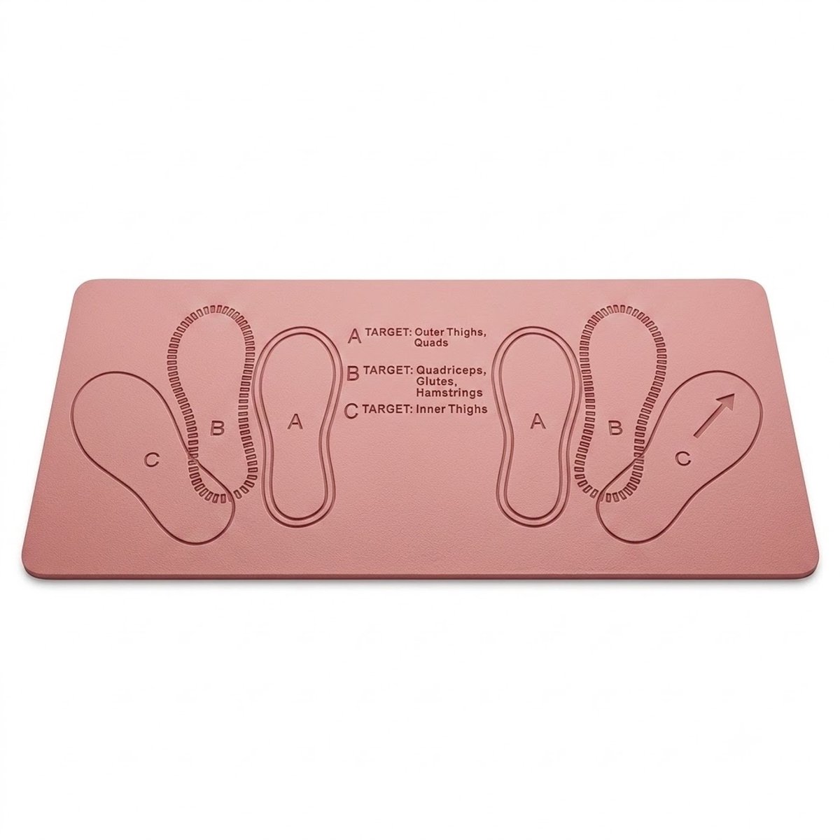 Roze Pilates mat fitness mat unisex antislip squat mat 0,6 cm dik voor yoga pilates squats lunges bilspier oefeningen thuis gym geweven oefenmat compact trainings mat functionele fitness apparatuur