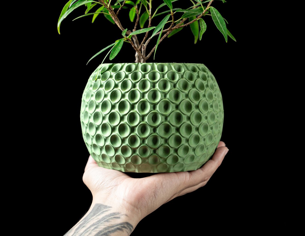 Skushy Bubble Bloempot - Moderne Designpot voor Kamerplanten - Sculpturale Plantenpot voor Woonkamer en Kantoor - Premium Woondecoratie