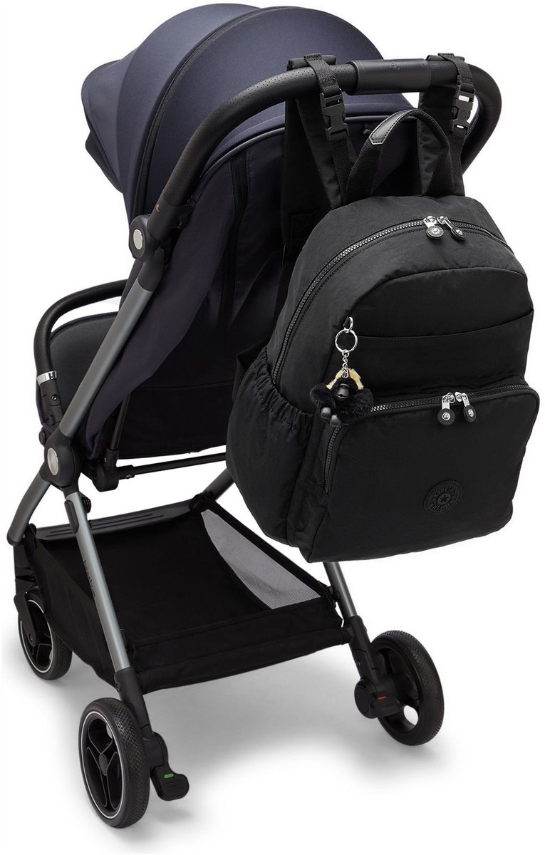 kipling rugzak luiertas Maisie Baby Backpack 20L Tiny Black Noir zwart – foto 2