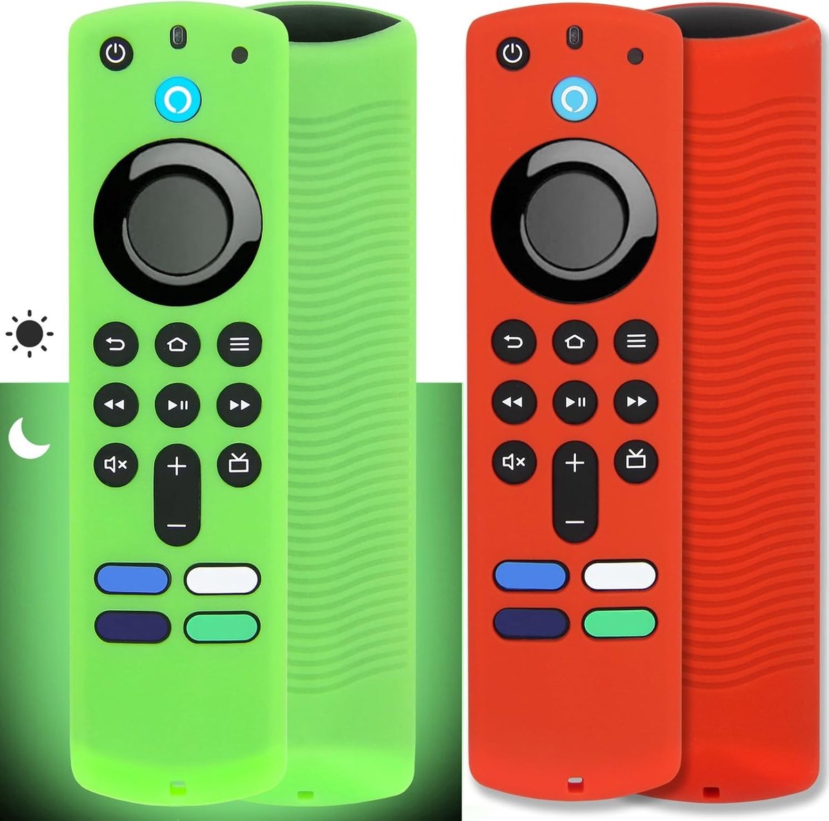 Afstandsbediening hoesje - 2 Pack - Siliconen - Anti-slip met koord - Makkelijk te vinden - ShopVlot