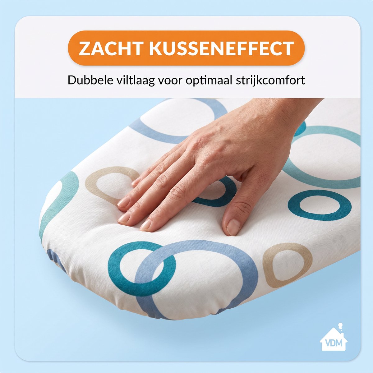 LaundrySpecialist 5-laagse Strijkplankhoes Active - tot 50% sneller strijken - Strijkplankovertrek - Stoom weerkaatsen - Maat M voor een breedte van 38 tot 45 cm en een lengte van 119 tot 125 cm - Universele strijkhoes — cadeau in Cadeau-ideeën - foto 7