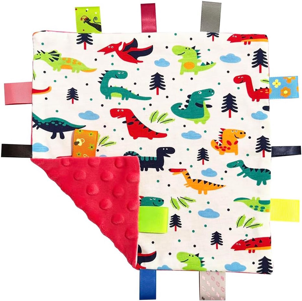 SnelShoppen - Baby Soft Touch Veiligheidsdeken - Comfort Blanket voor Kinderen - Zacht Materiaal - Stimuleert Zintuigen en Motoriek - Perfect Cadeau v