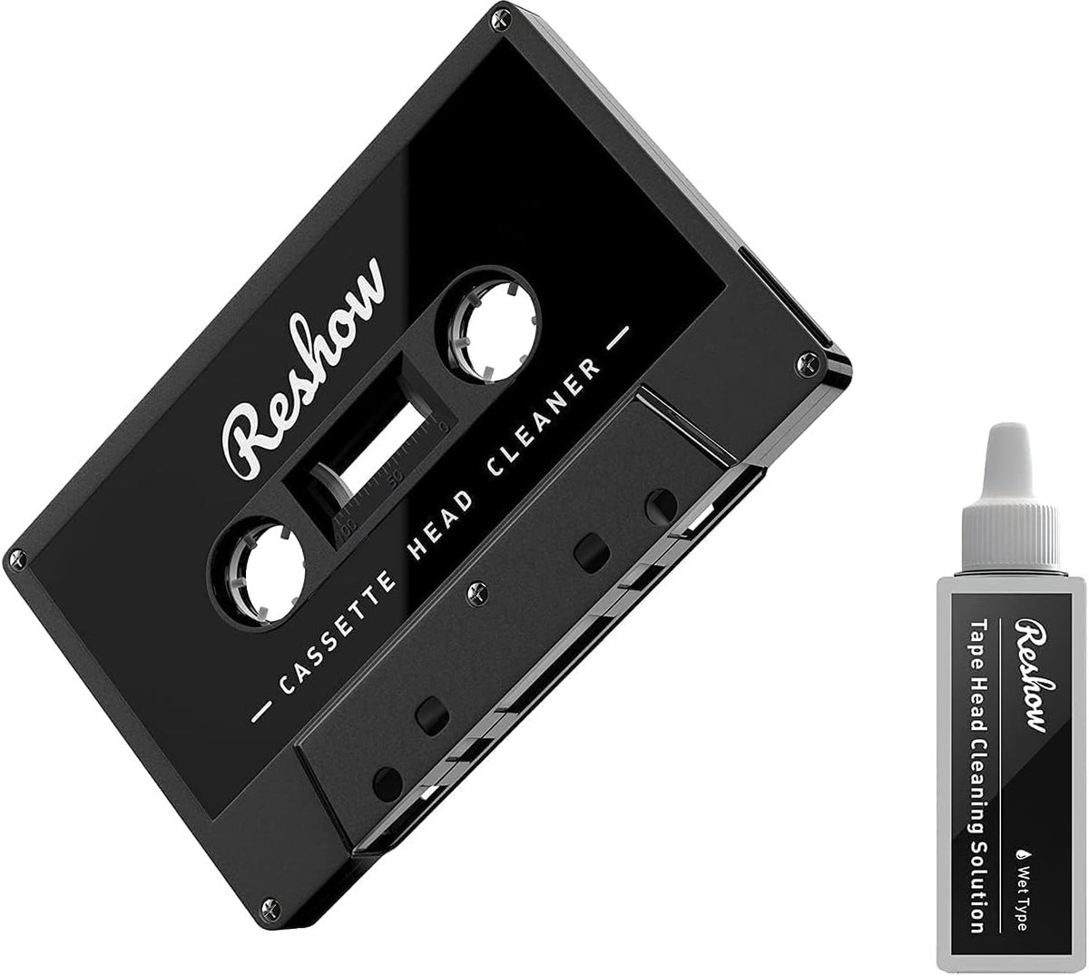 SnelShoppen - Audio Tape Cassette Head Cleaner Onderhoudsset - Reinigingsvloeistof voor Cassette Speler - Eenvoudig in Gebruik - Vintage Cassette Tape