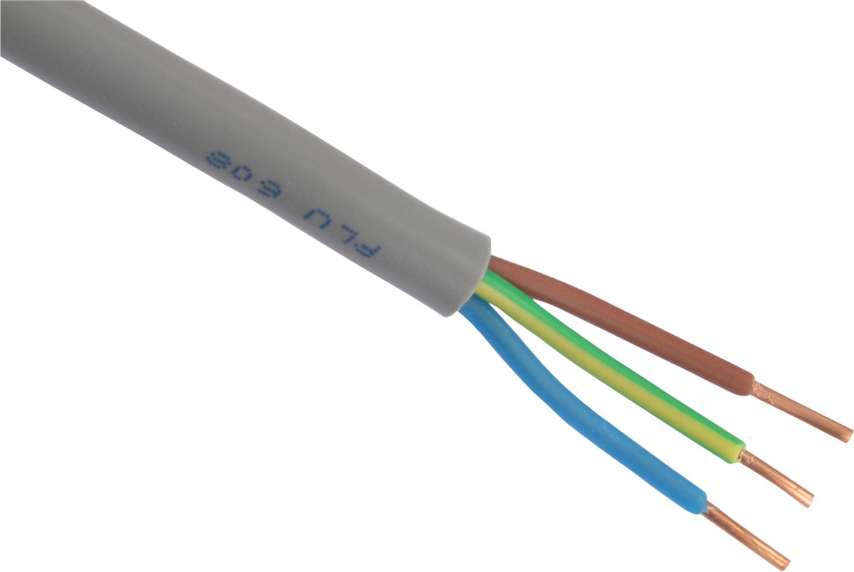 Buitenkabel XMVK 3 x 2,5 mm² Grijs | Rol 25 Meter