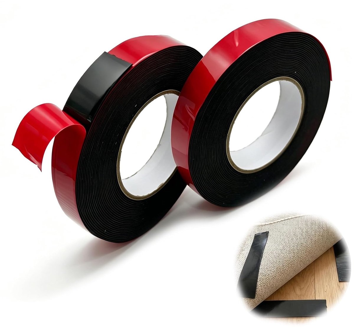 Dubbelzijdig plakband 10 m x 25 mm, waterdicht en veelzijdig voor ledstrips, autodecoratie en knutselen, hoge temperatuurbestendig en sterk plakkend