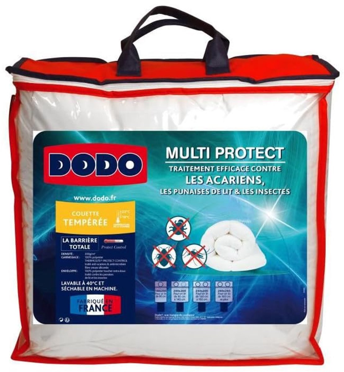 SnelShoppen - Gematigd dekbed 140 x 200 cm, anti-mijten en bedwantsen, machinewasbaar, zacht en comfortabel voor eenpersoonsbed, ideaal voor allergieë