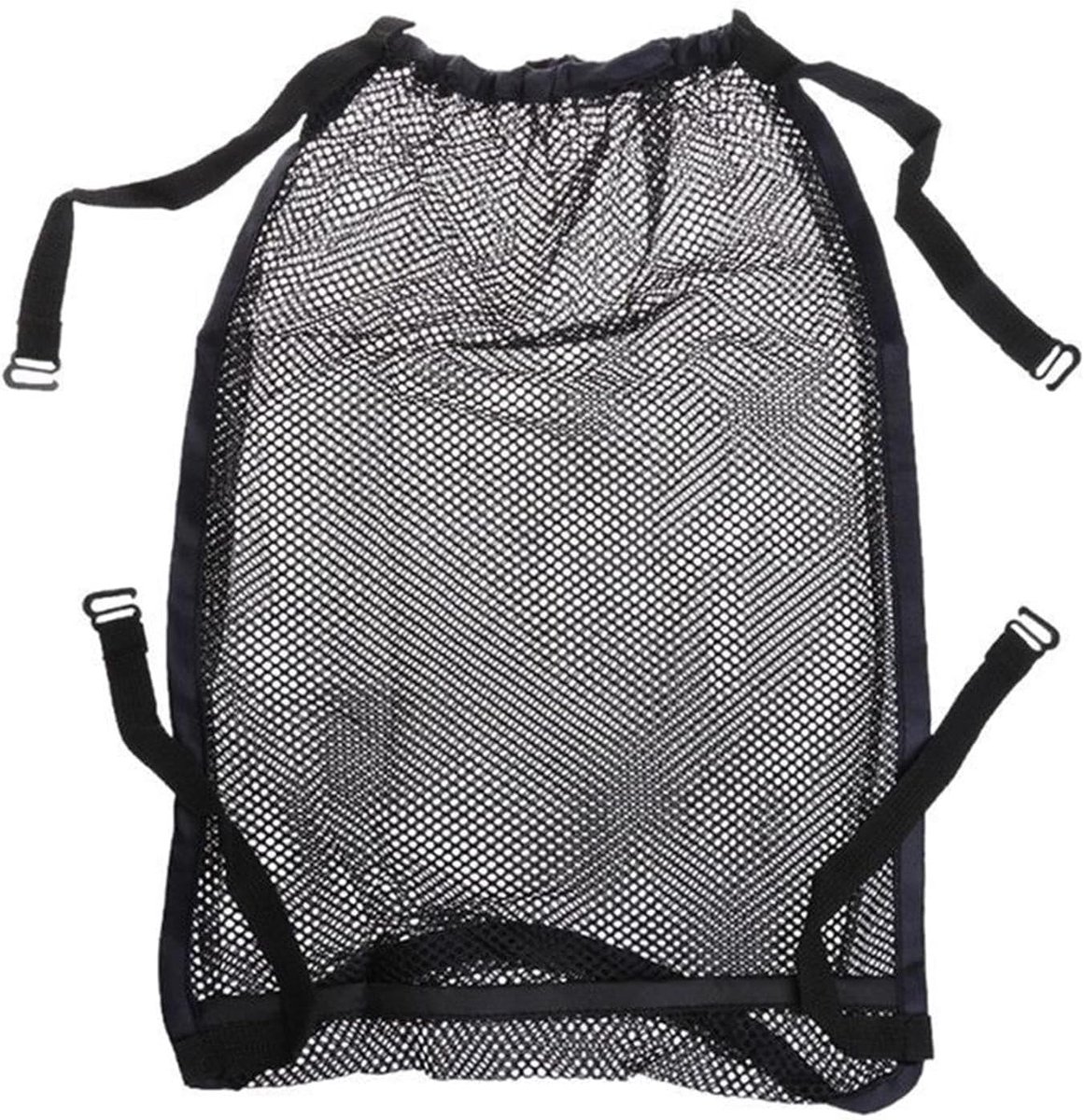 SnelShoppen - Universeel Boodschappennet voor Kinderwagen en Buggy - Lichte Mesh Tas met Haak - Elastisch Bagagenet voor Sportwagens - Ideale Opbergta
