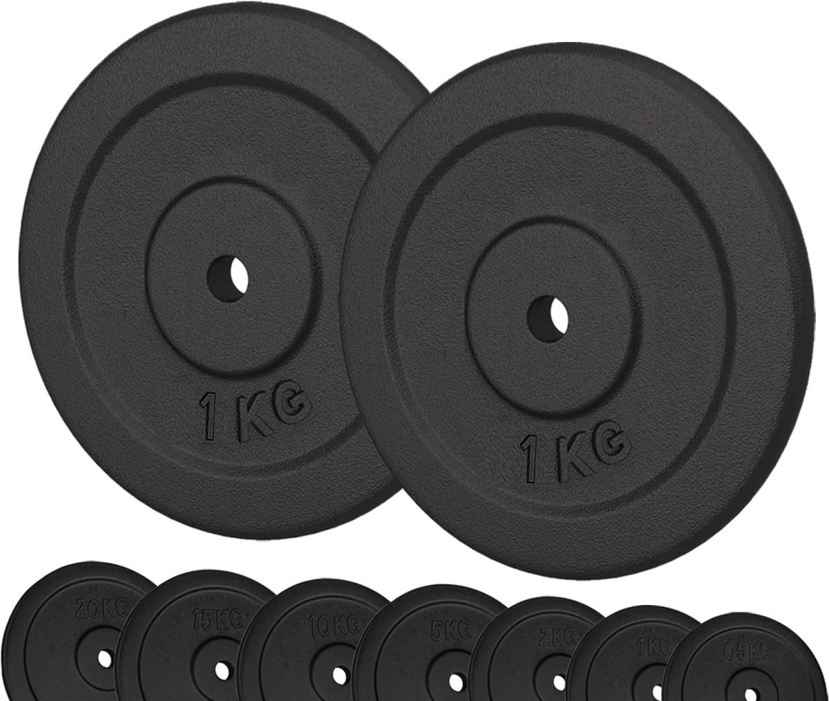 Thijox - G5 HT SPORT Halterschijven Gietijzer 25 mm - Gewicht 0,5 tot 20 kg - Duurzaam en Veelzijdig voor Thuisgym en Sportschool