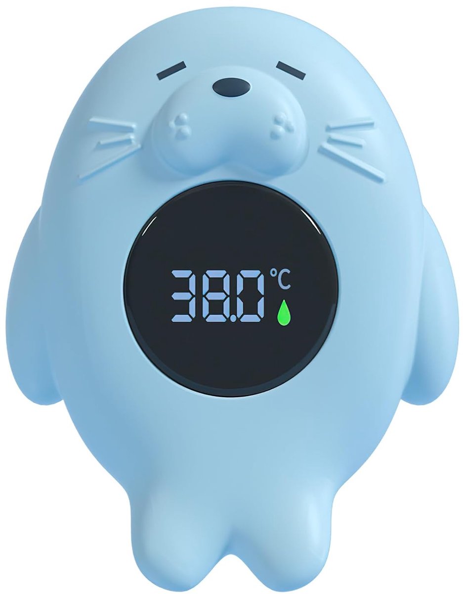 SnelShoppen - Digitale Bad Thermometer voor Baby's - Veiligheid, Temperatuurweergave, Blauw - Ideaal voor Badkamer, Kinderen, Babybad - Perfecte Gift