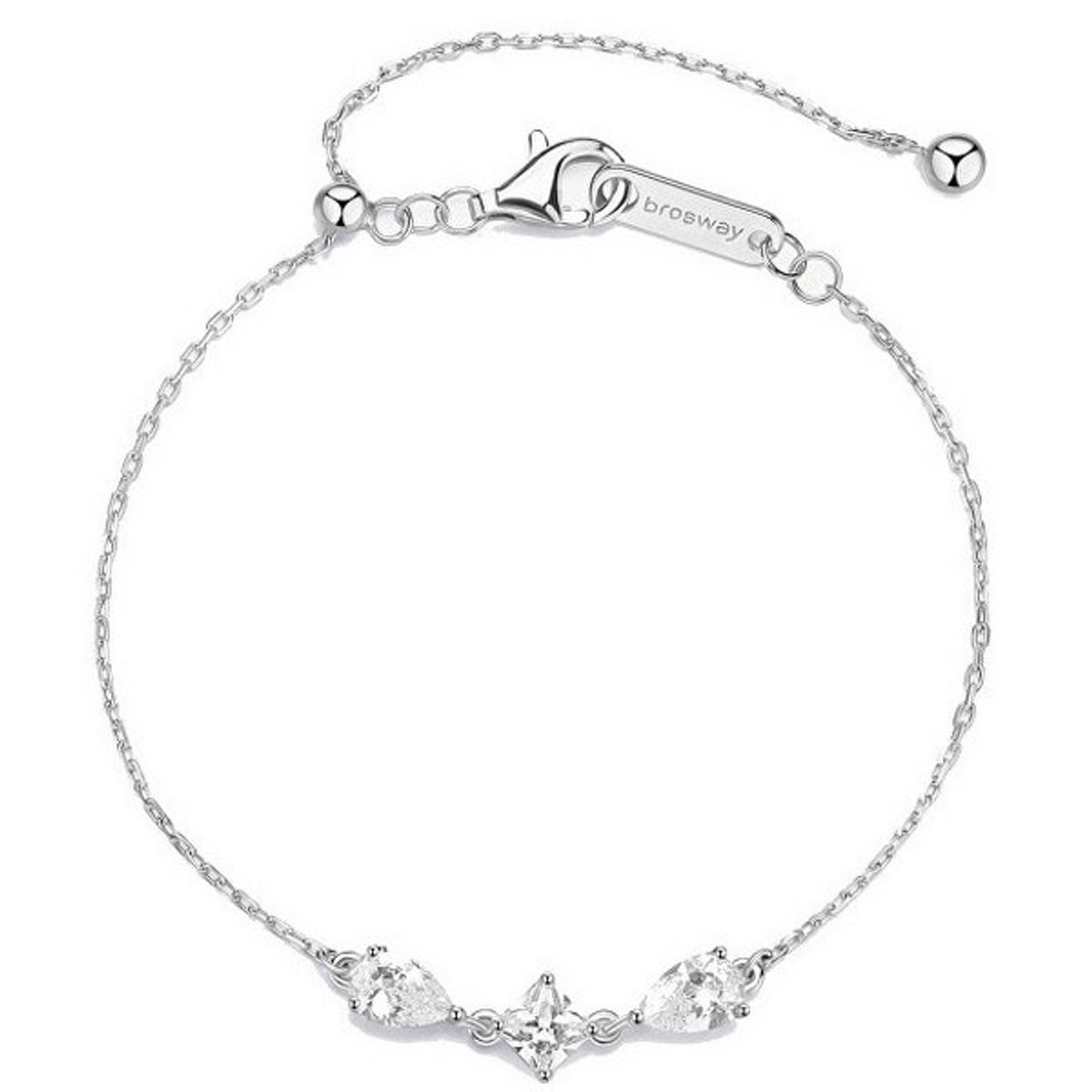 BROSWAY FANCY FIW116 ZILVEREN ARMBAND MET ZIRKONIA'S 1 STUK