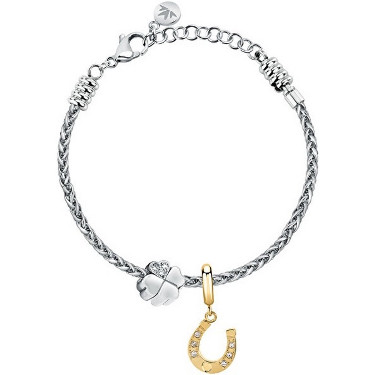 MORELLATO DROPS SCZ1395 STAINLESS STEEL ARMBAND MET BEDELS EN KRISTALLEN 1 STUK