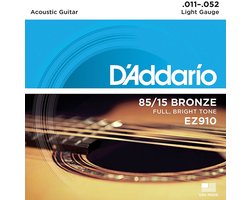 D'Addario EZ910 Bronzen Akoestische Snaren Light (11-52)