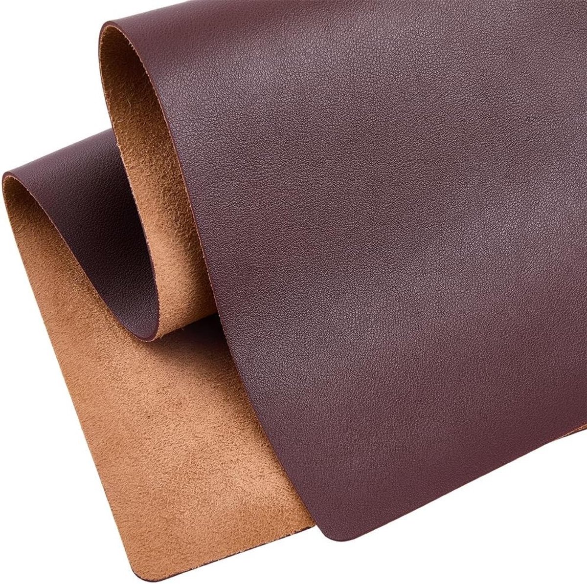 Vierkante synthetische suede vinyl rol, 60 cm x 33 cm x 1.5 mm, krasbestendig en waterdicht, ideaal voor knutselen en hobbyprojecten.