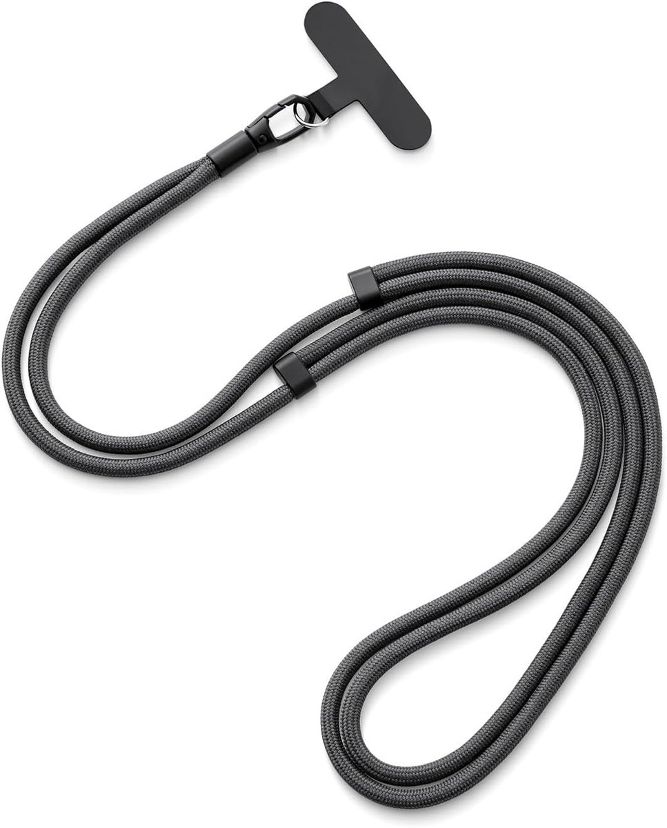 Thijox - Universele Halsketting voor Mobiele Telefoon - Verstelbare Telefoonriem met Korte Pols - Ideaal voor Winkelen, Reizen en Wandelen - Comfortab