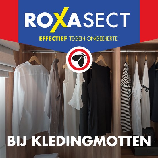 Roxasect Mottenval Val - Voor kledingmotten - Lokt en doodt mannelijke kledingmotten - Langdurige werking - Ongedierteval - 1 stuk